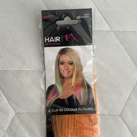 5 FOR $25 Orange Hair Extensions - Picture 3 of 3